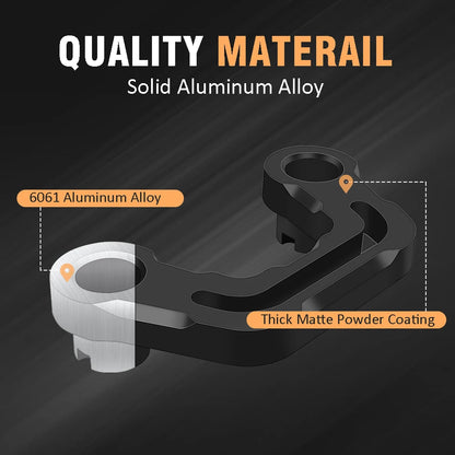 Hood Auxiliary Lights Mount Brackets A-Pillar Pods Led Work Light Holder for Jeep Wrangler JL/JLU 2018+ Gladiator JT 2020-2026