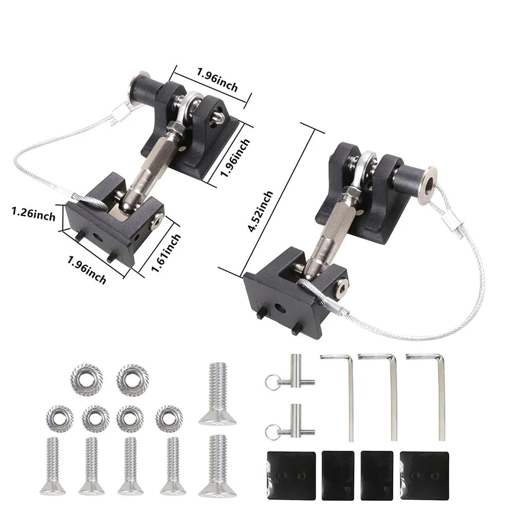 1 Pair Hood Latches Hood Catch for Jeep Wrangler JK/JKU 2007-2017,JL/JLU 2018-2022 Gladiator 2020-2022,Car Exterior Retro Style