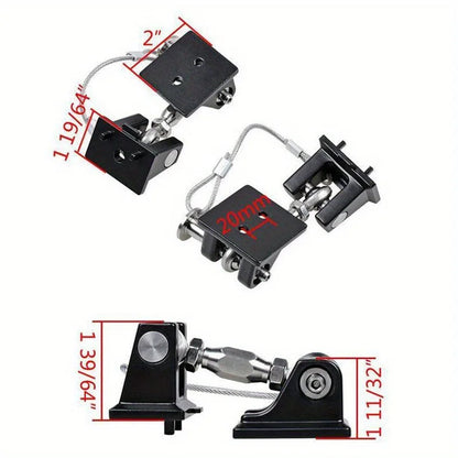 1 Pair Hood Latches Hood Catch for Jeep Wrangler JK/JKU 2007-2017,JL/JLU 2018-2022 Gladiator 2020-2022,Car Exterior Retro Style