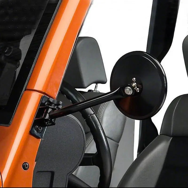 Car Side Door Rearview Mirror Adjustable Shape Angle Lens Blind Spot Exterior For Jeep Wrangler TJ JK 1997-2018 Car Styling