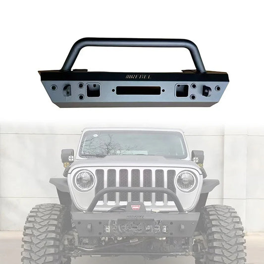 High Quality 4x4 Car Offroad Accessories New Rebel Front Bumper For JL 2018+ Gladiator JT Easy Installation