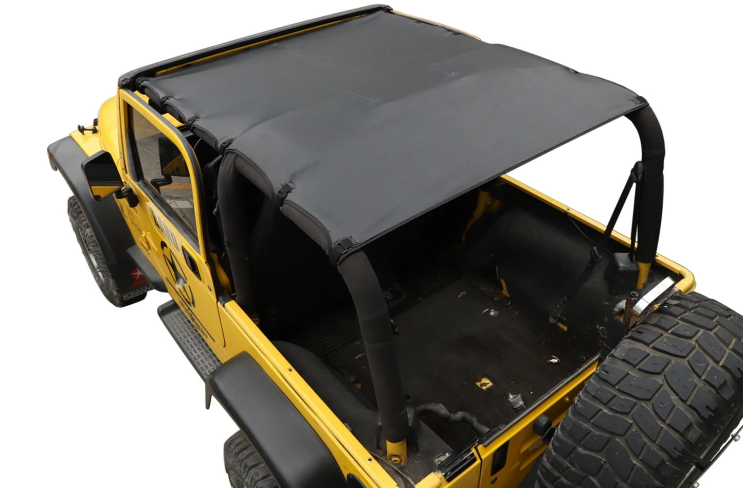 Soft Roof Top Cover Car Extented Bikini Top for Jeep Wrangler TJ 1997-2006 Car Sunshade Anti UV Insulation Exterior Accessories