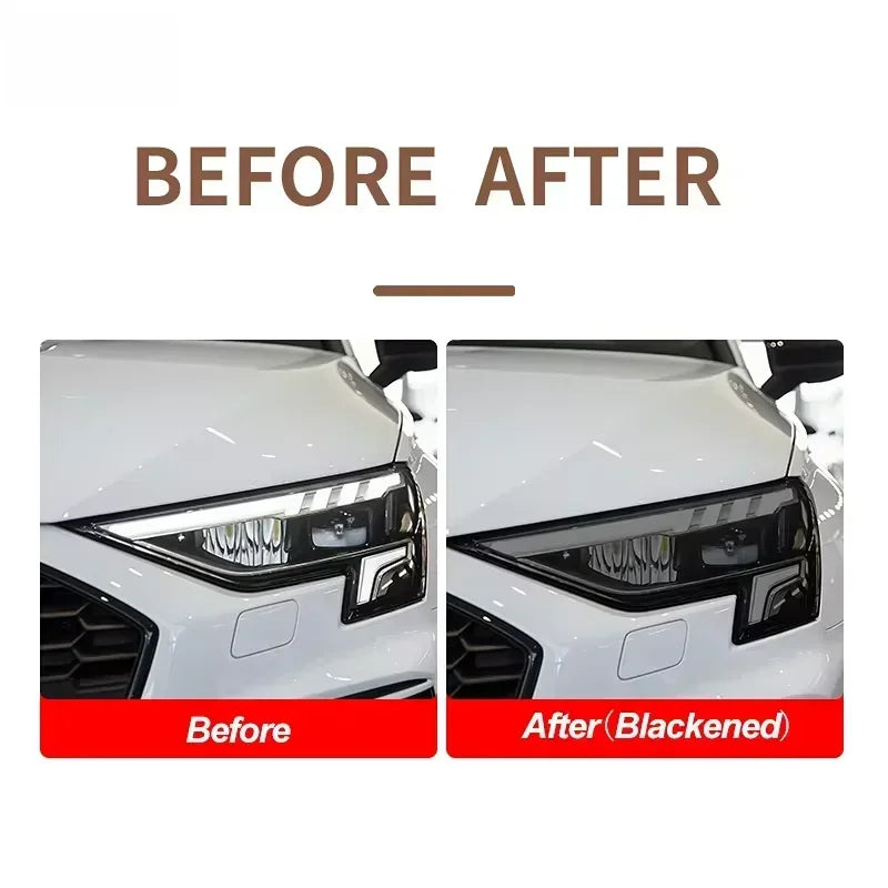 For Ford Bronco 2021-2023 Accessories- Car Headlight Protective Film Headlamp Restoration Transparent Black TPU Sticker