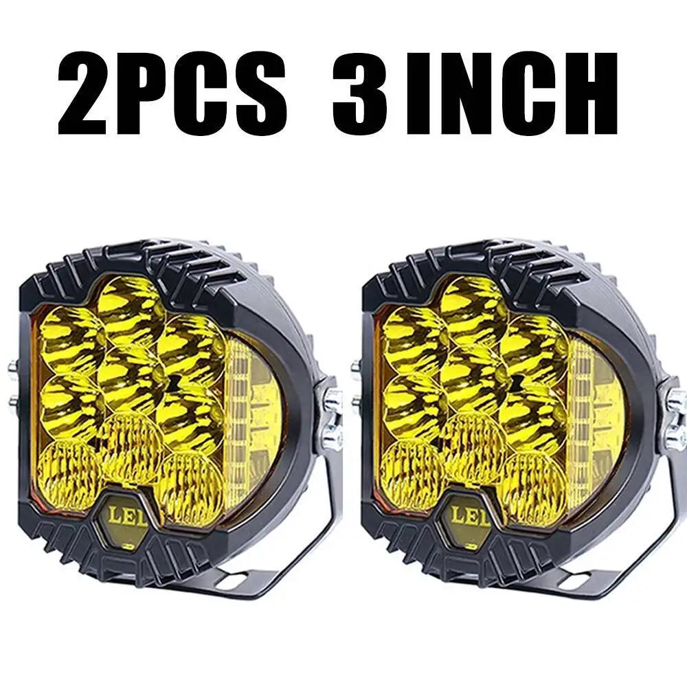 3'' 5'' 7'' Automobile LED Sport Work Lamps 4X4 Vehicle Auxiliary Lights Led 7 INCH Combo Driving Lamp Headlamp