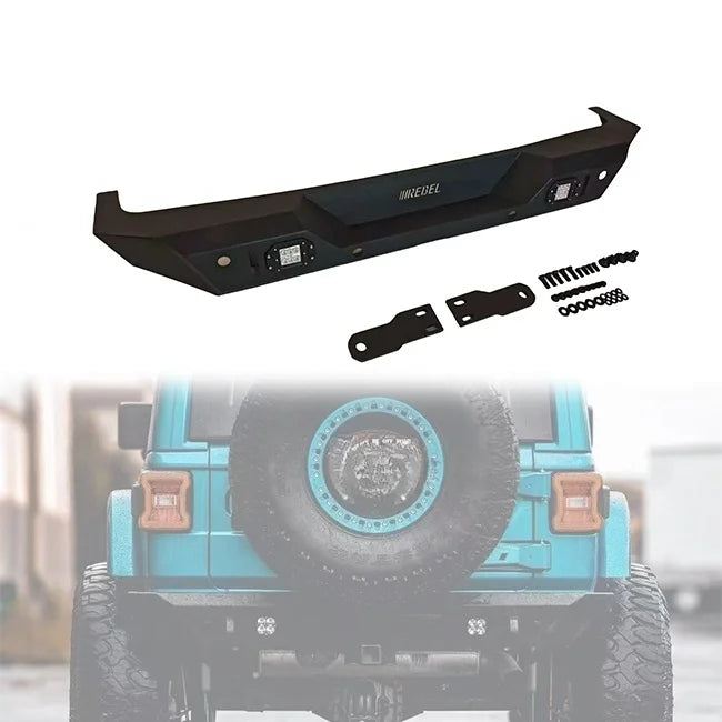 High Quality 4x4 Car Offroad Accessories New Rebel Front Bumper For JL 2018+ Gladiator JT Easy Installation