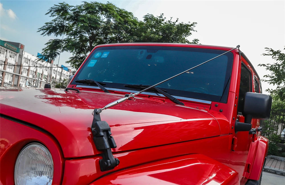 Limb Riser Kit Car Hood Obstacle Eliminate Rope Branch Brush Line for Jeep Wrangler JK 2007-2018 Protector Exterior Accessories