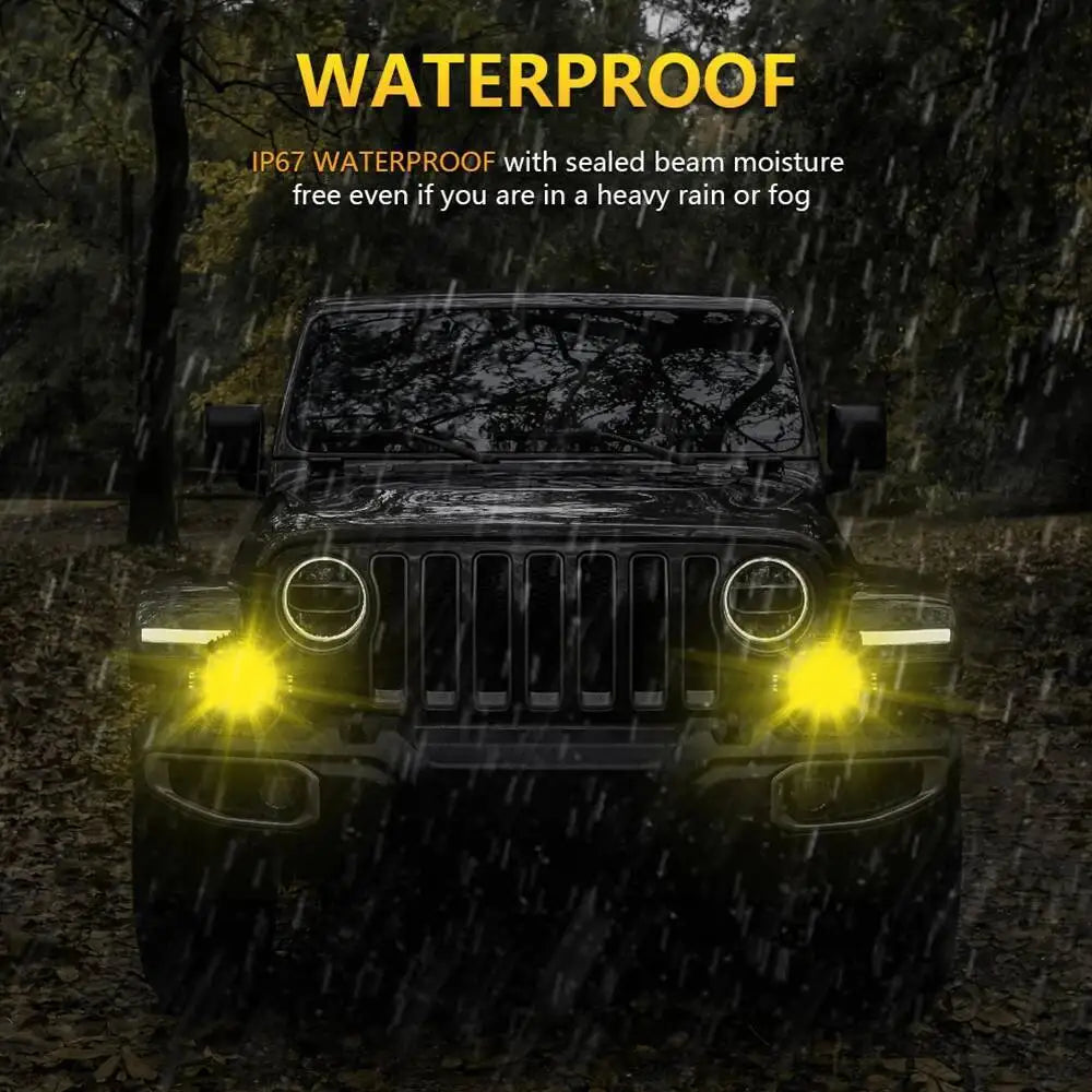 3'' 5'' 7'' Automobile LED Sport Work Lamps 4X4 Vehicle Auxiliary Lights Led 7 INCH Combo Driving Lamp Headlamp
