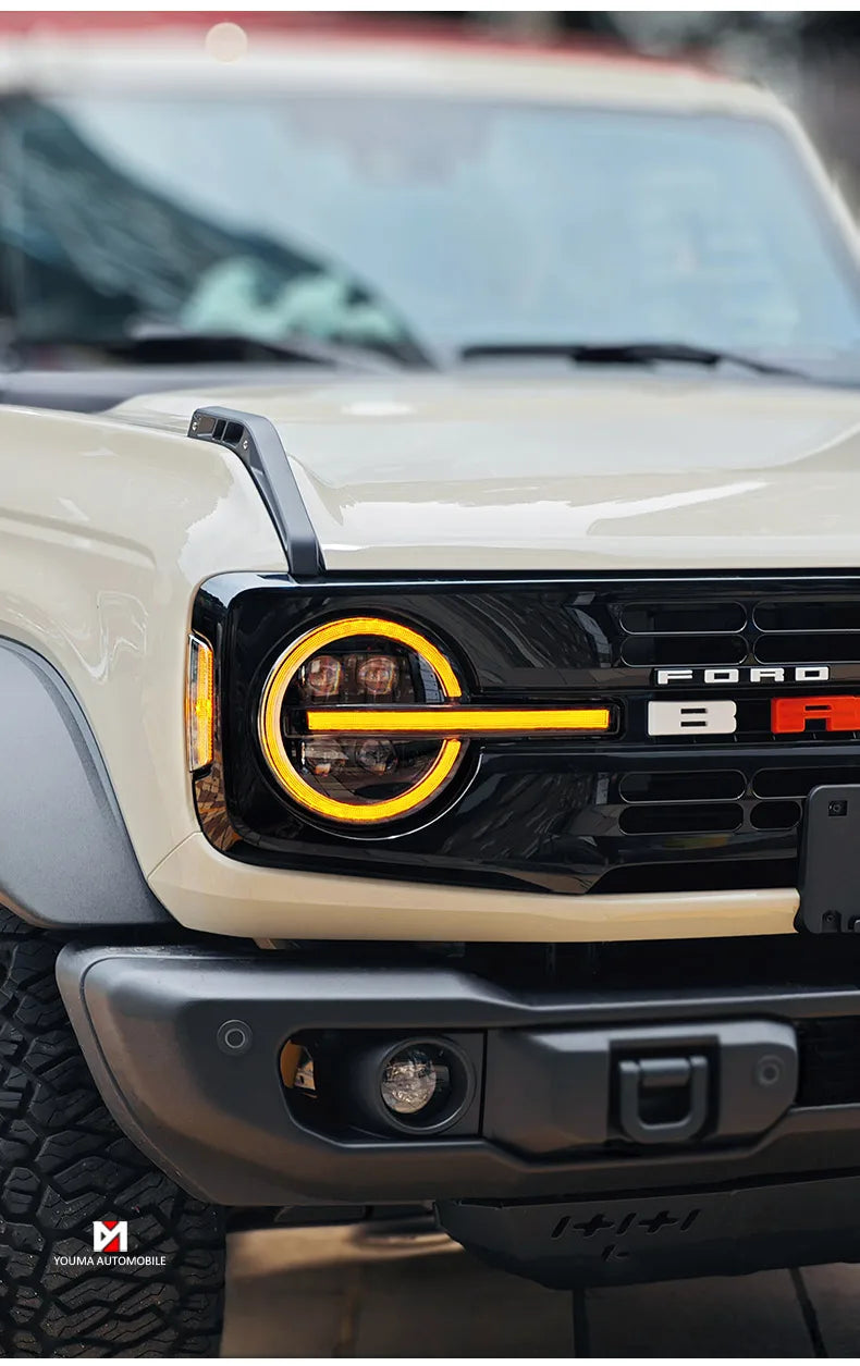 For Ford Bronco FULL LED Headlights 2020-2024 LED Projetor Lens head Lamp Daytime Running Light Dynamic Turn Signal Front Lamps