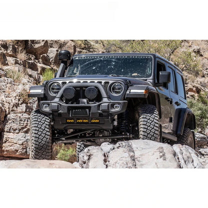 JK JL JT 2007-2023 AEV Style Front Bumper Bar Stell Modify Part Car