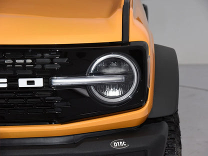 For Ford Bronco 2021~2023 Headlight Cover Transparent Headlamp Shell Lamp Shade Lens Replace Original Lampshade Plexiglass