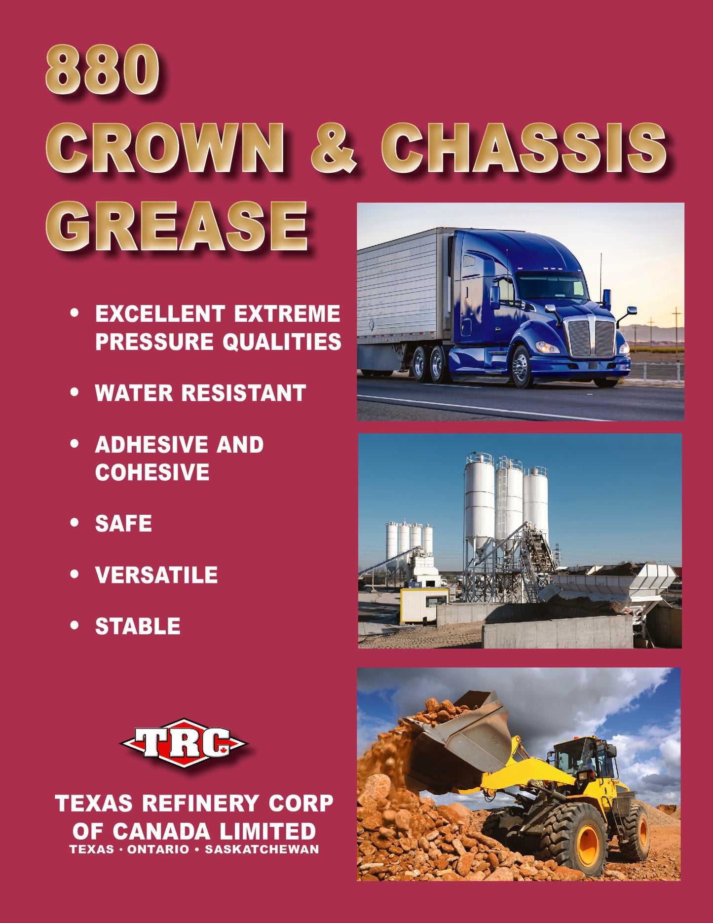 880 CROWN & CHASSIS® #2 Multi-Purpose Grease