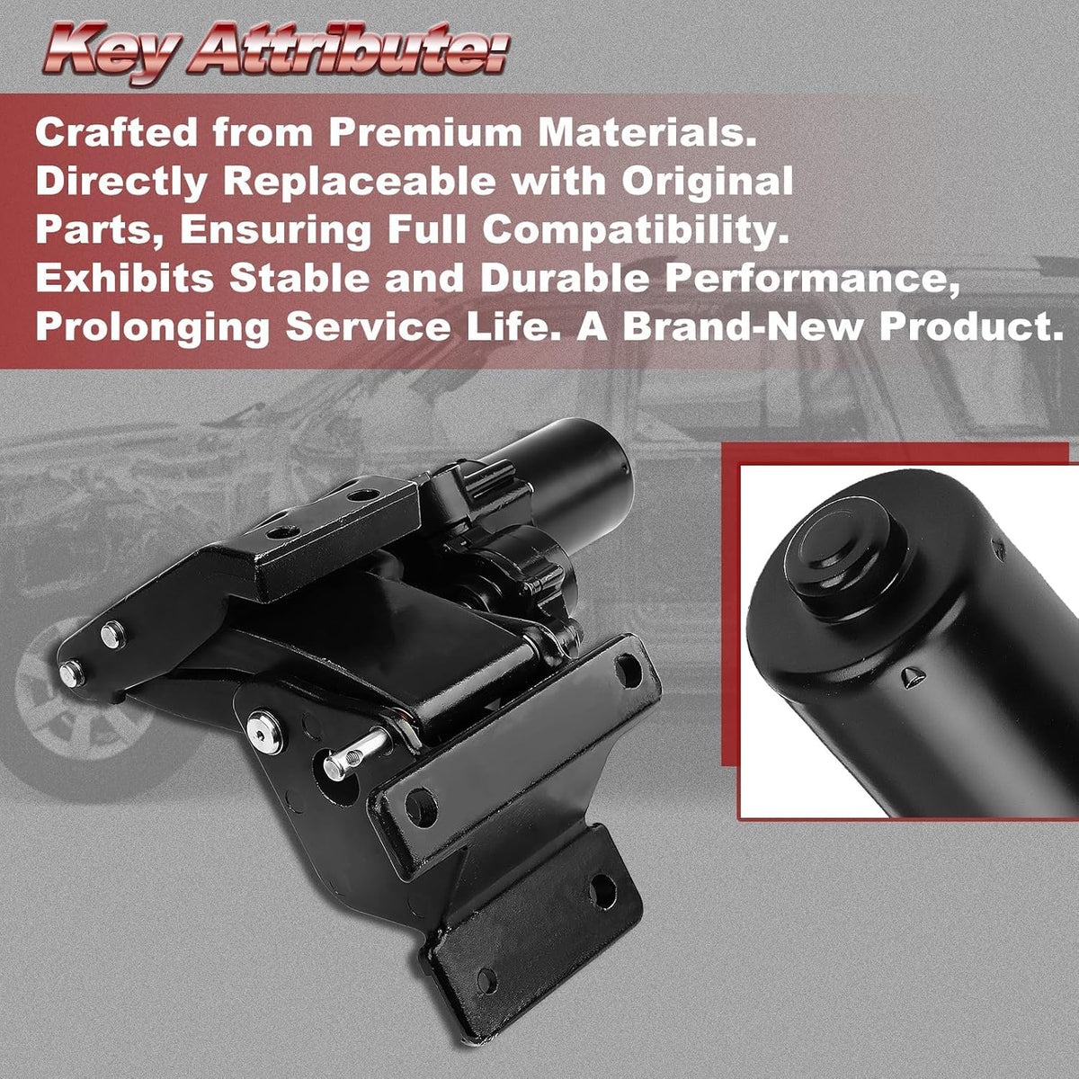 Motor with bracket