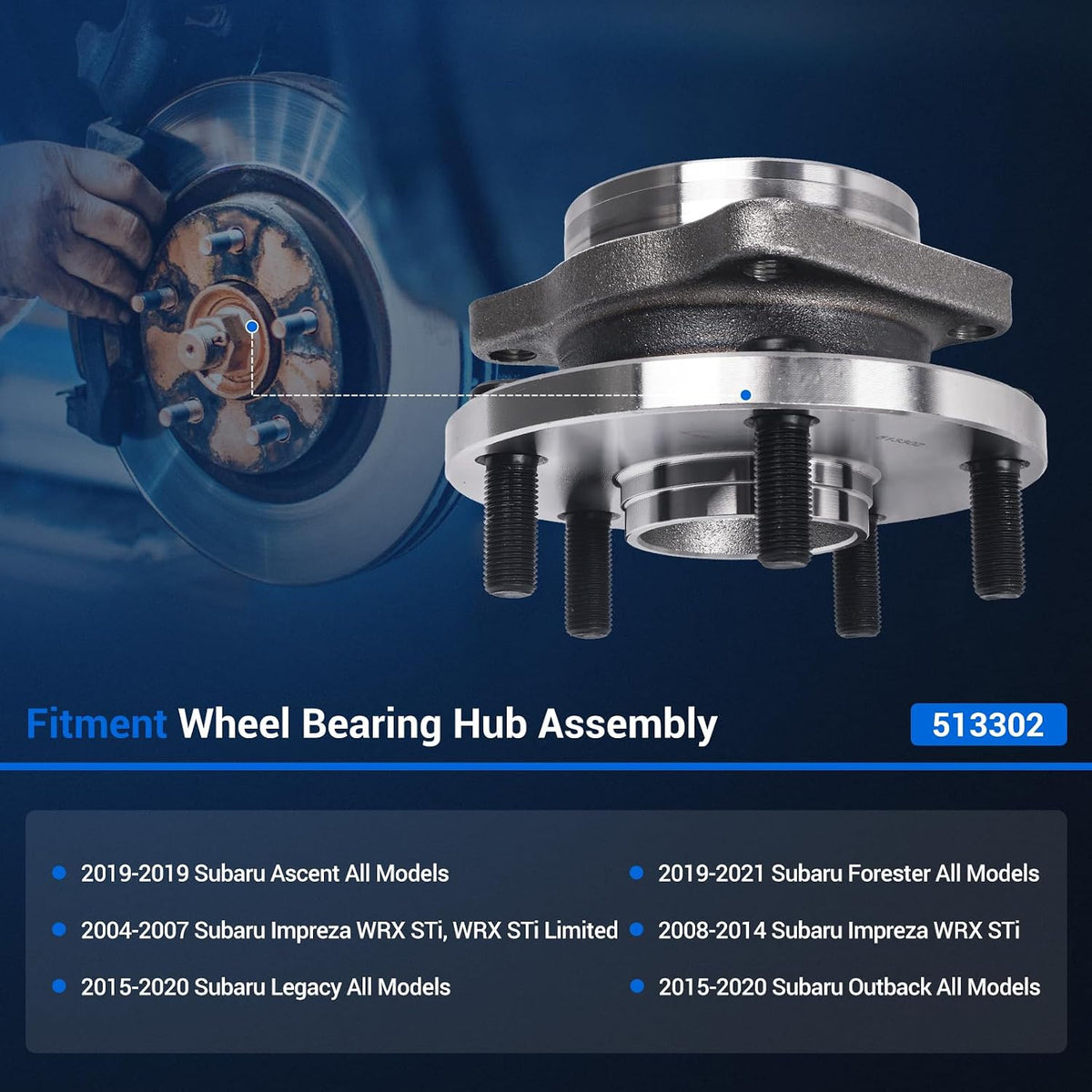 513302 fitment chart Subaru models
